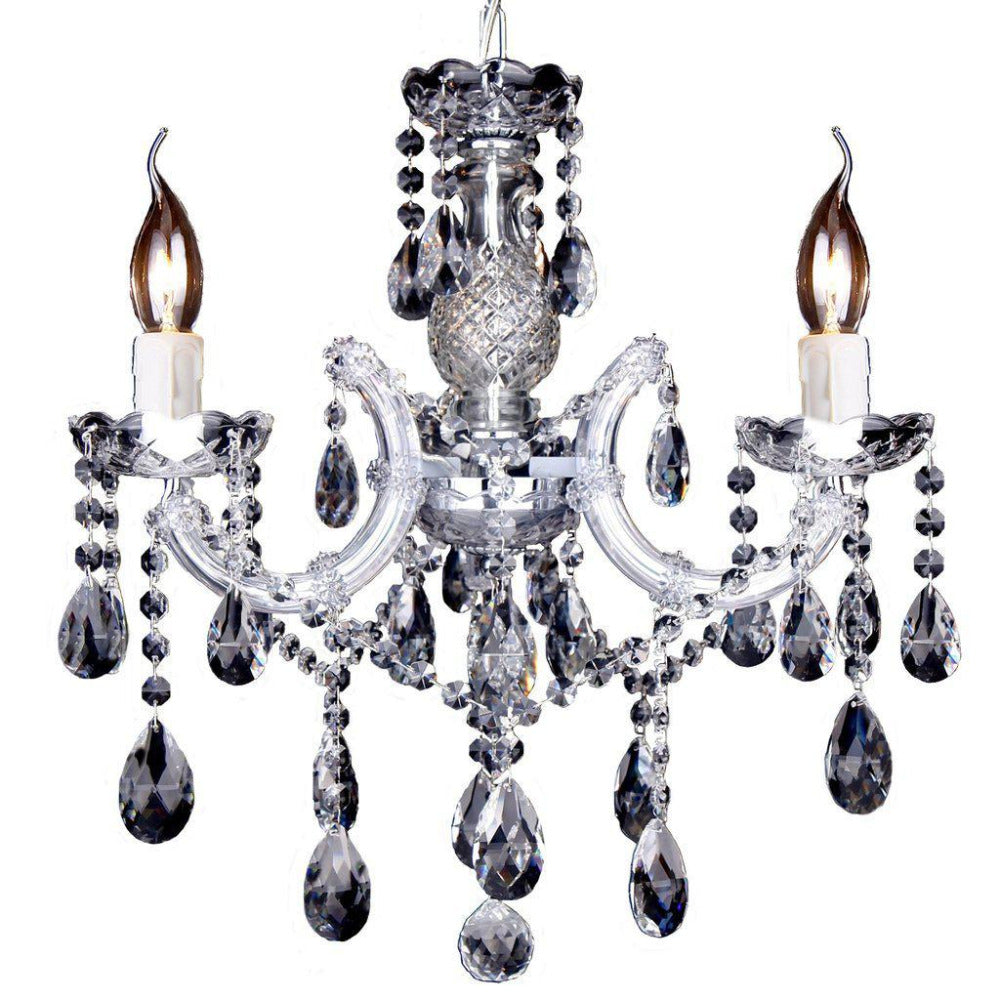 Buy Chandeliers Australia Zurich 3 Light Crystal Chandelier Chrome - 1000606