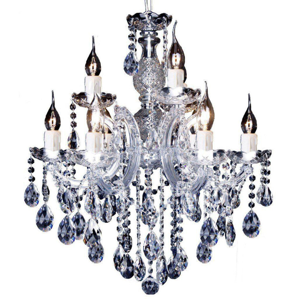 Buy Chandeliers Australia Zurich 9 Light Crystal Chandelier Chrome - 1000608