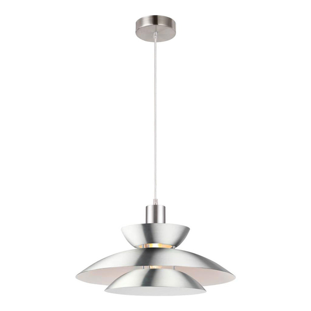 Buy Pendant Lights Australia Allegra Pendant Light Satin Chrome Metal - 22703