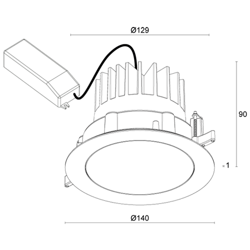 Buy Recessed LED Downlights Australia Altopiano 3.2 Round Recessed LED Downlight Honey 24V Plastic RGBW+3000K - AP3200