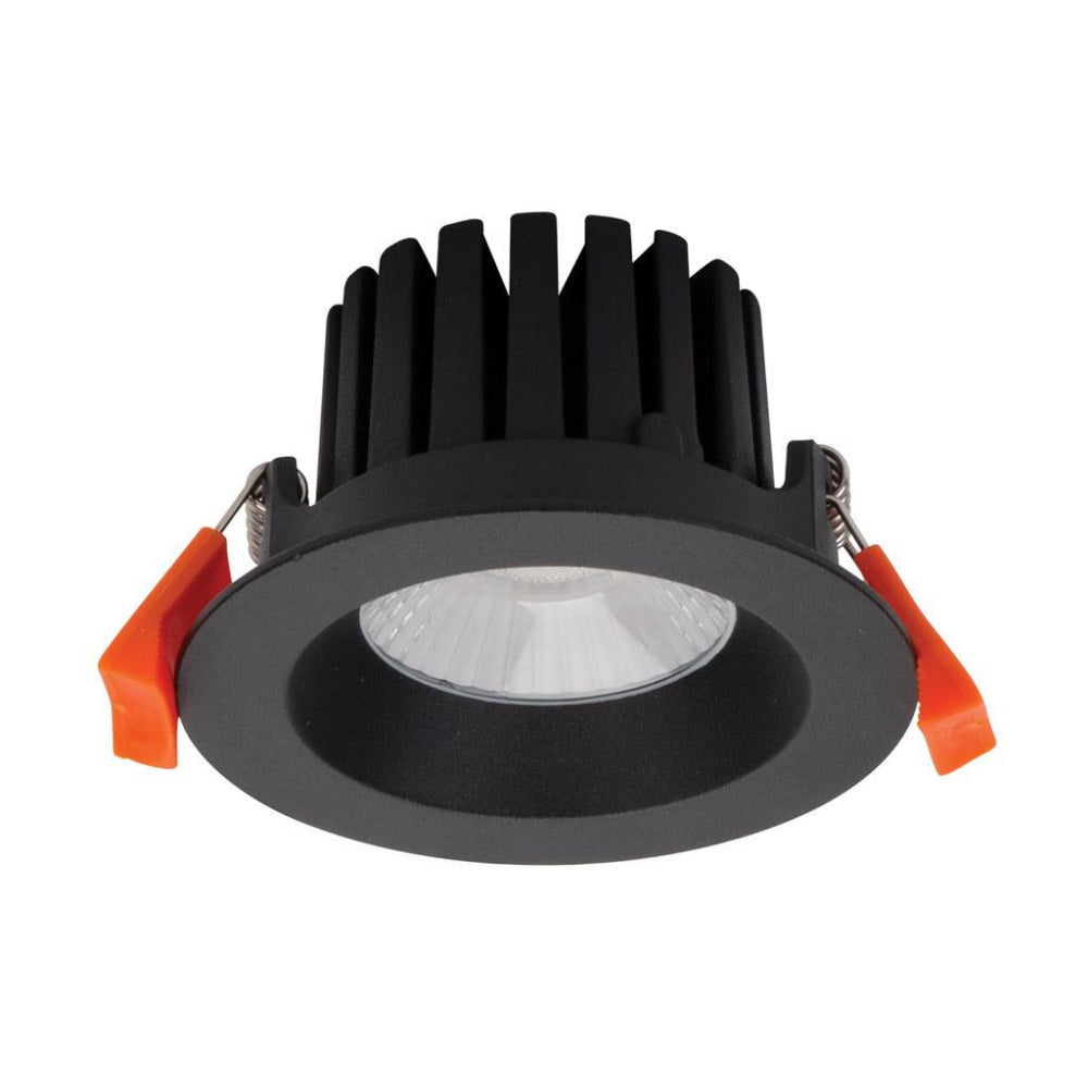 Buy Recessed LED Downlights Australia Aqua Recessed LED Downlight 10W Black Aluminium 3CCT / DALI - 21287