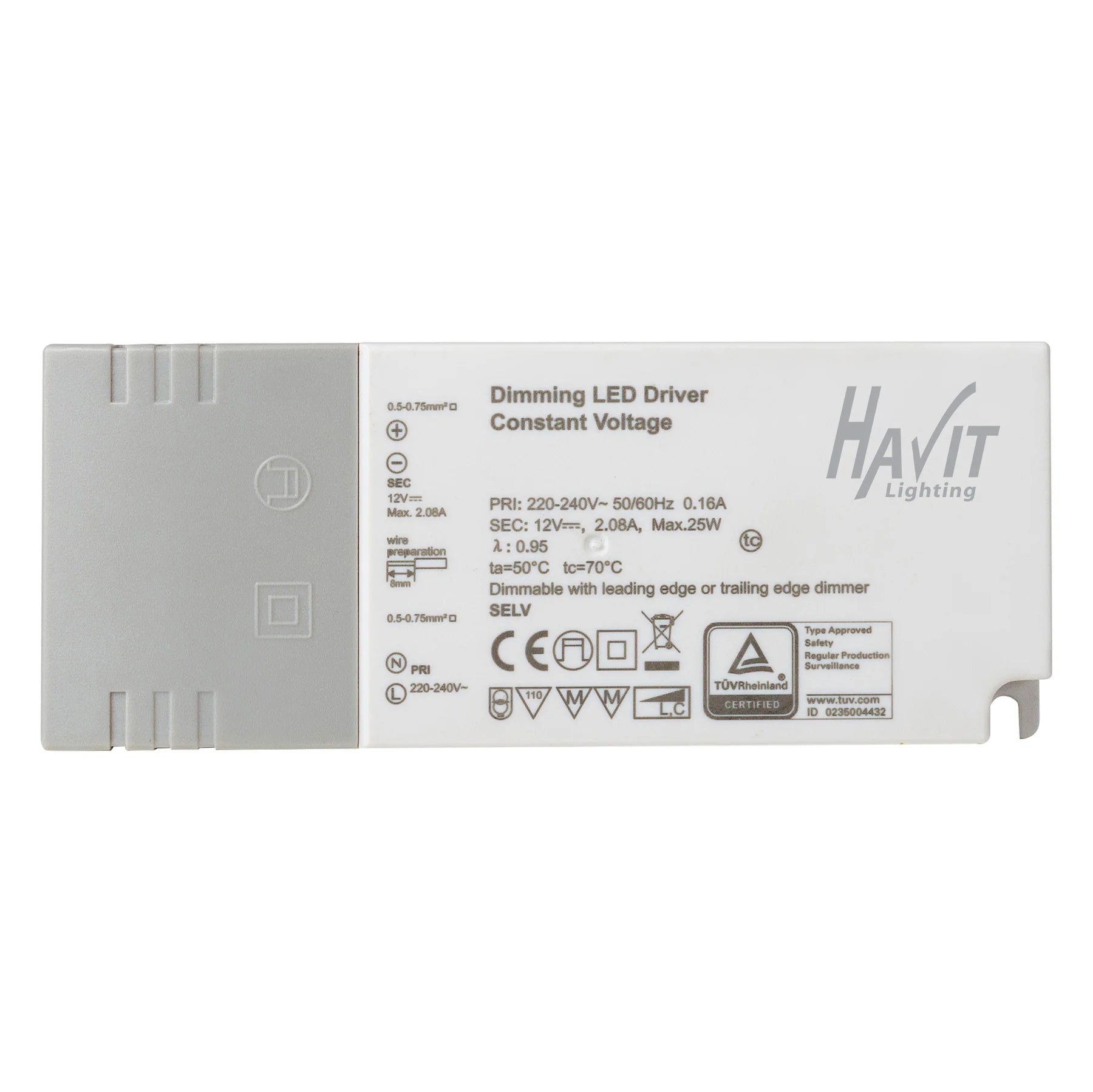 Buy LED Drivers Australia Triac Dimmable Indoor LED Driver 24V DC 25W White Plastic - HV9668-24V25W