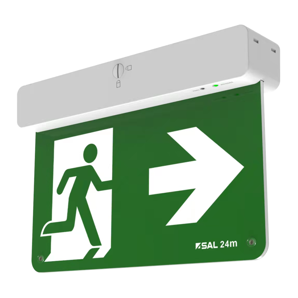 Buy Emergency LED Exit Signs Australia Surface Emergency LED Exit Sign 2.8W White Polycarbonate - SELK1500EX3