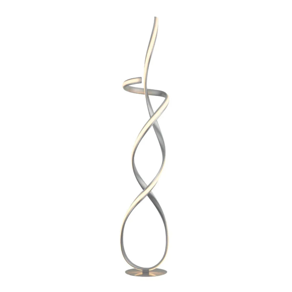 Buy Floor Lamps Australia Ainhoa LED Floor Lamp Silver Metal 3000K - LL-LED-21SC