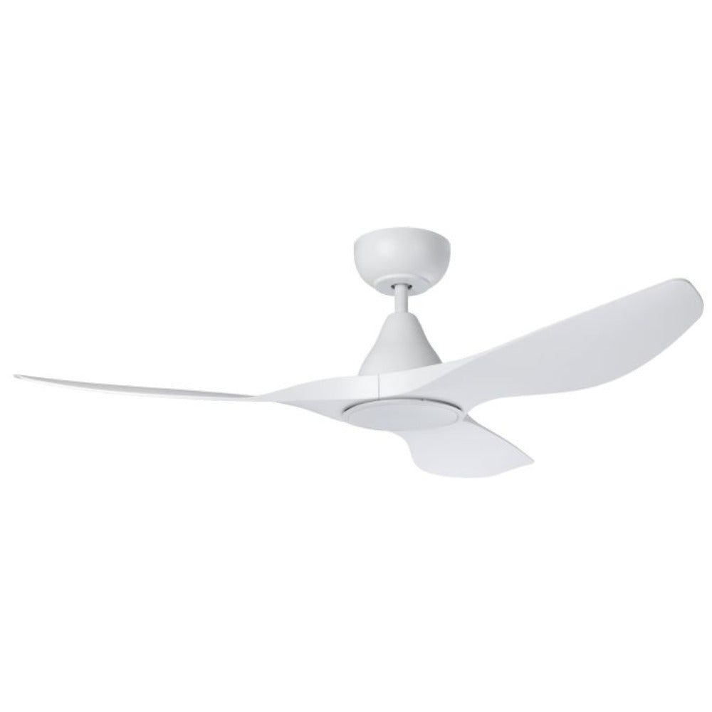 Surf DC Ceiling Fan 48" Matt White LED Light Matt White - 20549701