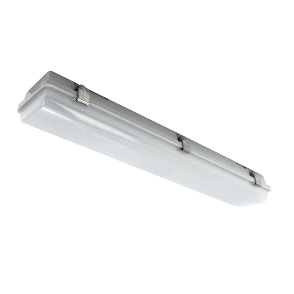 Buy LED Batten Lights Australia Sol LED Batten Light 20W Grey Polycarbonate 3CCT - SL9726/20TC/C