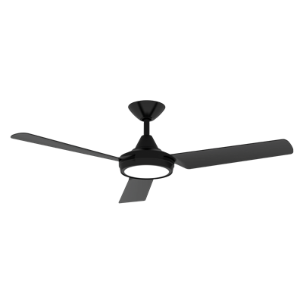Axis DC Ceiling Fan 48" Black LED Light White - 60030