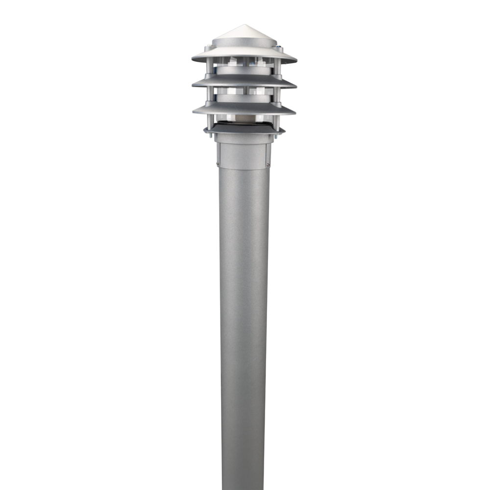 BL-100 Bollard Light H1168mm Silver Aluminium - 10730