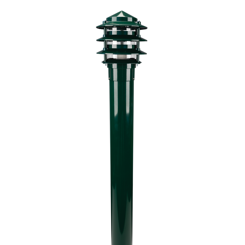 BL-100 Bollard Light H1168mm Green Aluminium - 10731