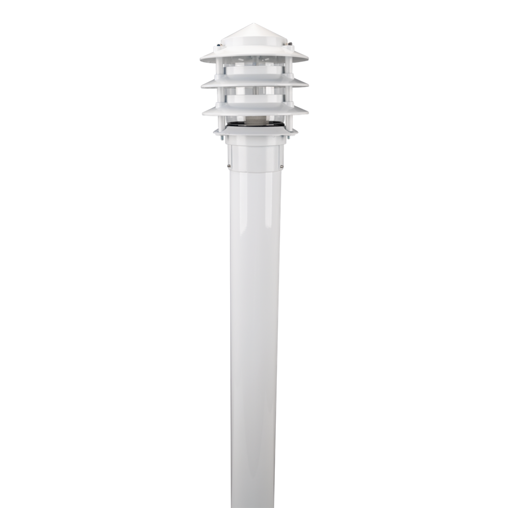 BL-100 Bollard Light H1168mm White Aluminium - 10732