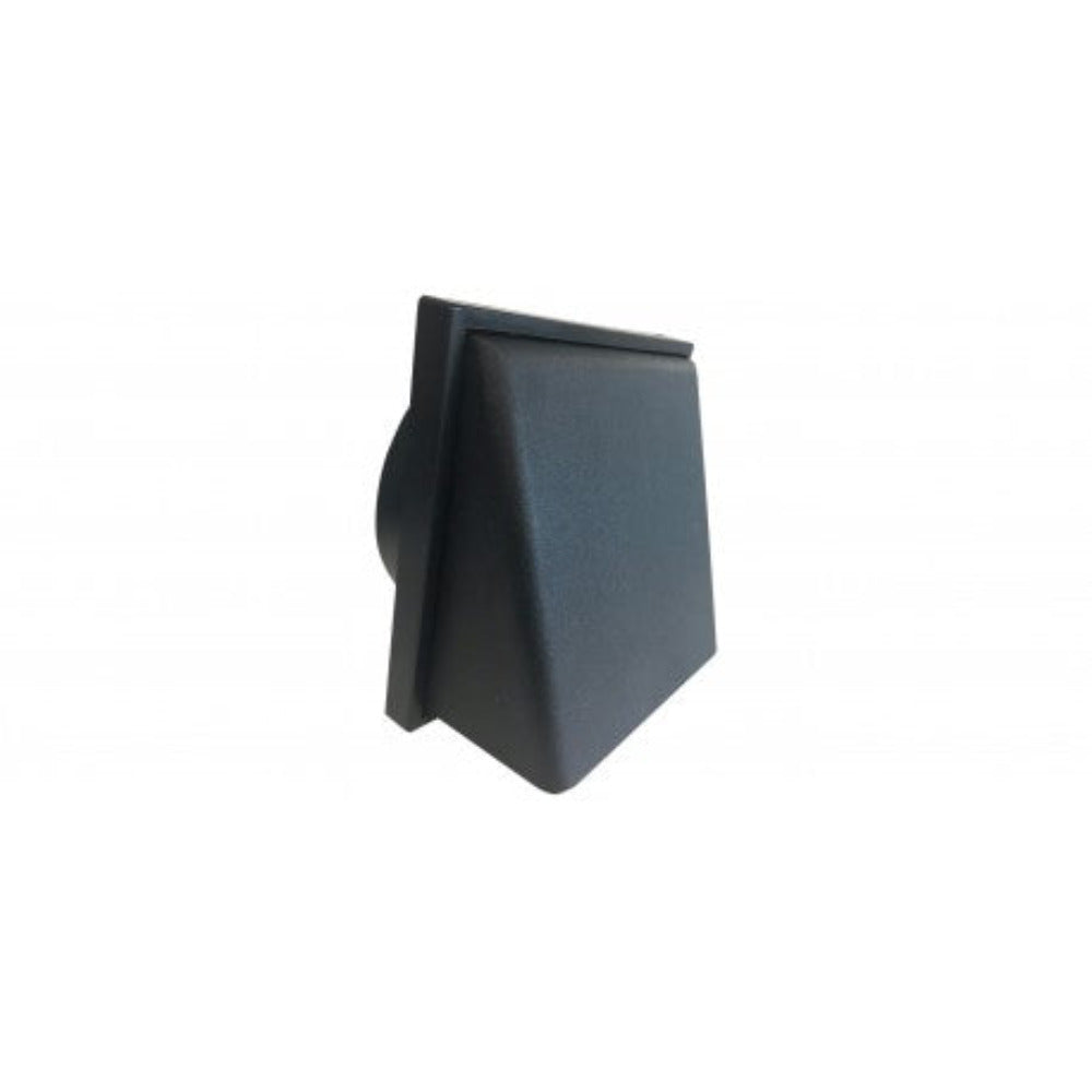 Buy Fan Accessories Australia Weather Proof Cowl 100mm with Draft Shutter Black - V100WPCBL