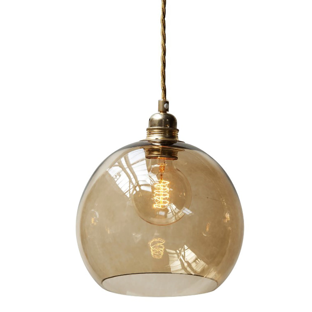 Buy Pendant Lights Australia Rowan Pendant Light W220mm Glass Matt Gold - LA101