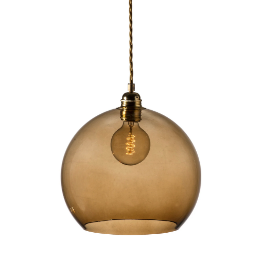 Buy Pendant Lights Australia Rowan Pendant Light W280mm Glass Matt Gold - LA101