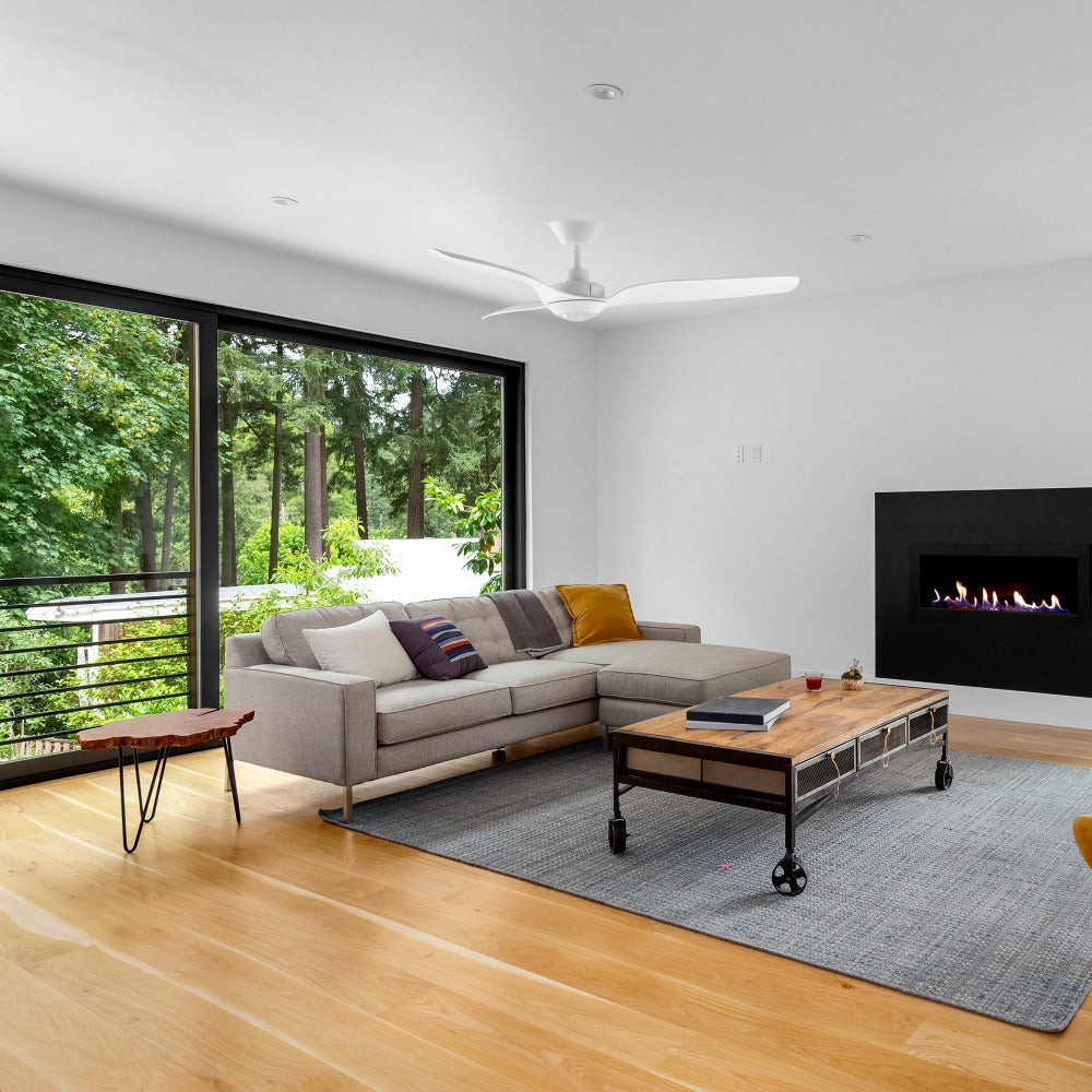 Buy DC Ceiling Fans With Light Australia Casa Smart DC Ceiling Fan 52" White With LED Light - FC798133GWW