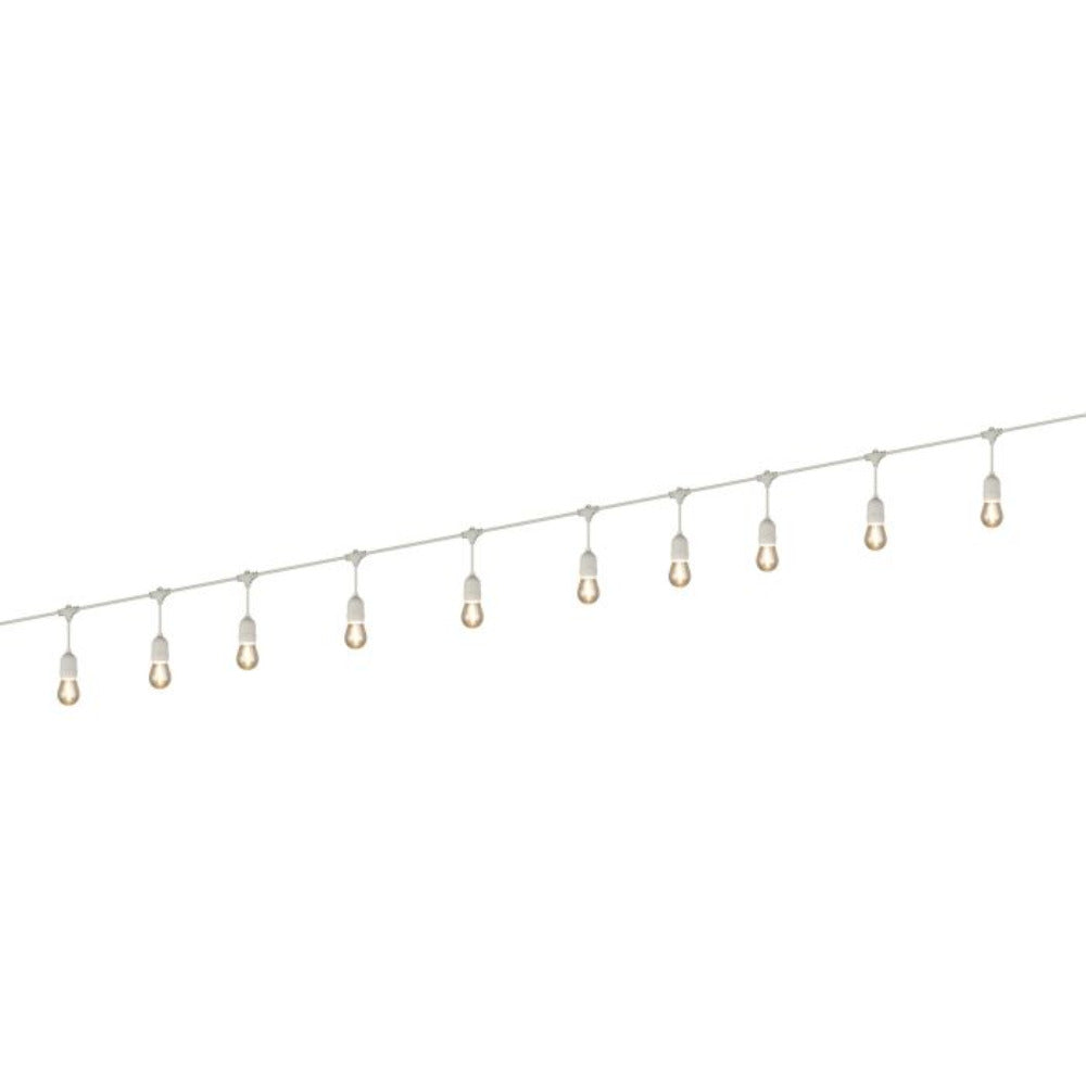 Buy Festoon Lights Australia Solar Festoon 10 Lights 12V Black Plastic 2700K - 205714N