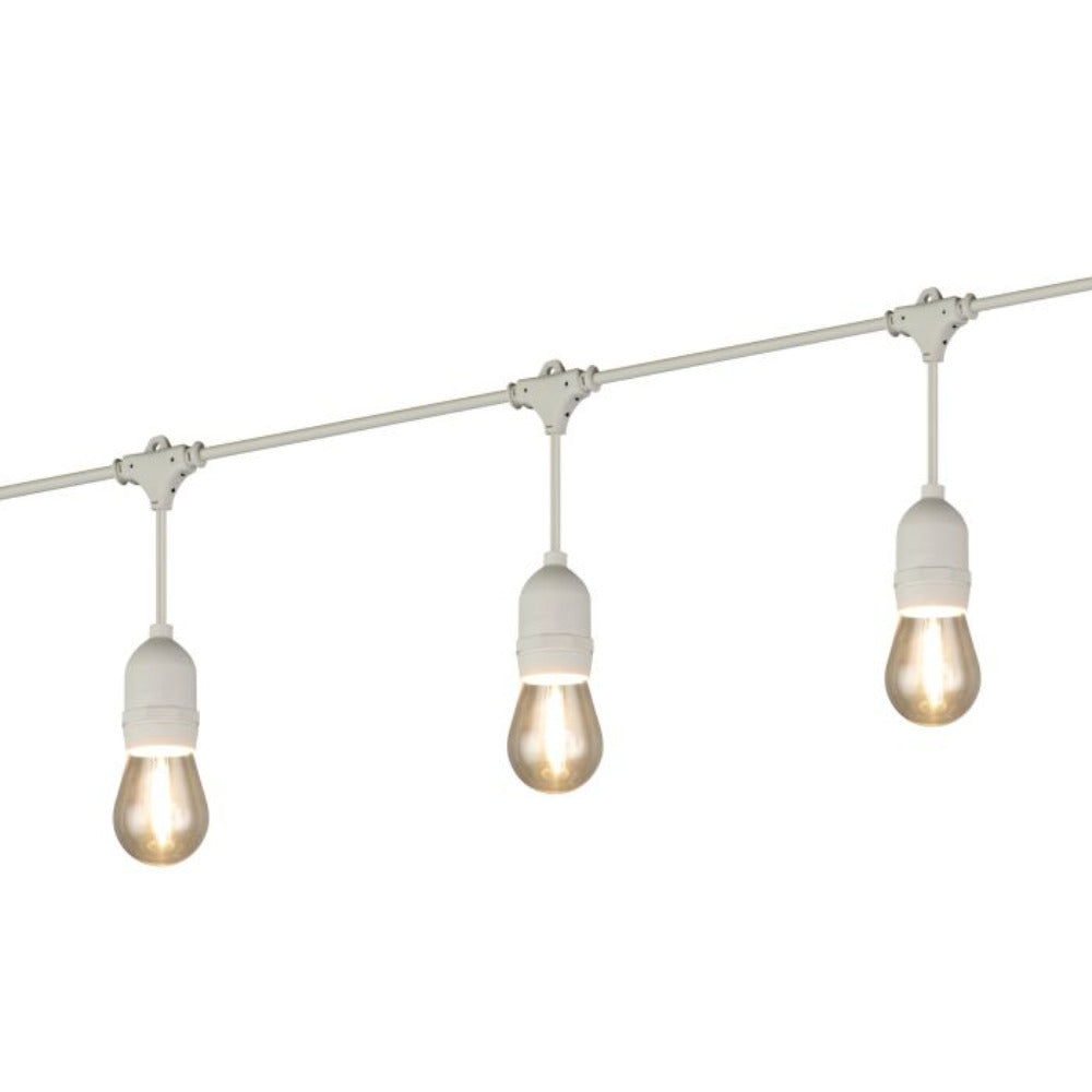 Buy Festoon Lights Australia Solar Festoon 10 Lights 12V Black Plastic 2700K - 205714N