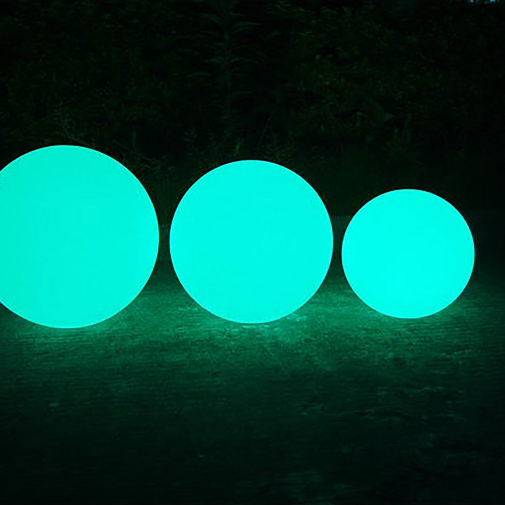 Buy Table Lamps Australia LED Mood Outdoor Portable Ball Light 5V Battery W300mm White Plastic RGB - LL0503