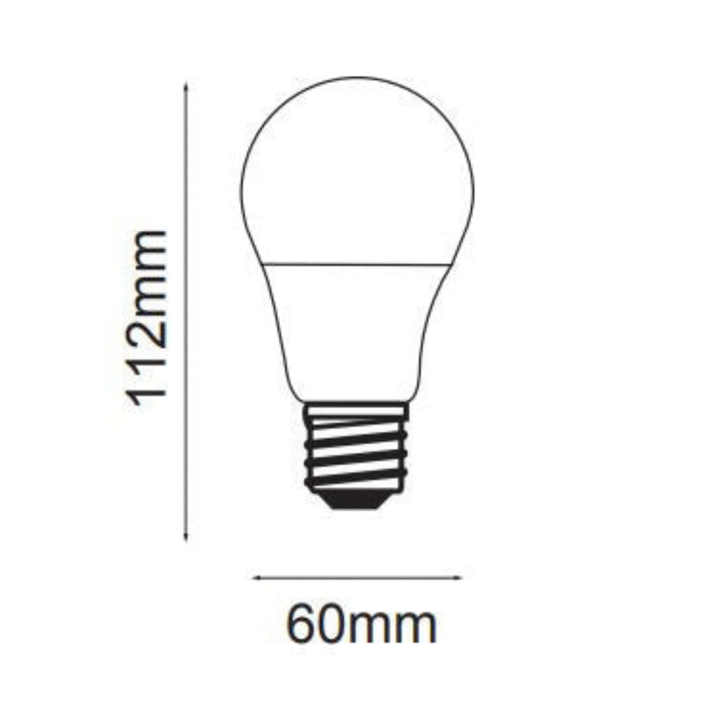 A60 LED Globe White BC 11W 240V 6000K - LED/A60/B22/DL