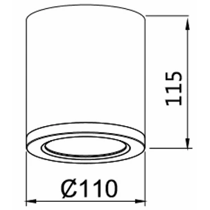 Buy Surface Mounted Downlights Australia LED Surface Mounted Downlight Black Aluminum 20W TRI Colour - DL2092/BK/TC