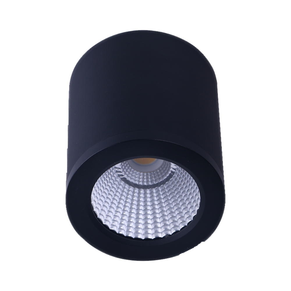 Buy Surface Mounted Downlights Australia Surface Mounted Downlight W90mm Black Aluminium 3 CCT - DL2082/BK/TC