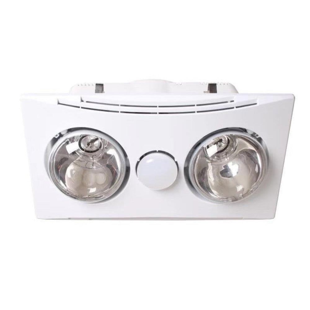 Bathroom 2 Heaters With LED light 588W White 3000K - SBH2