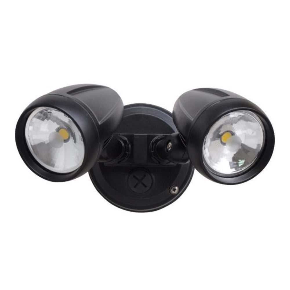 Buy Exterior Spotlights Australia Exterior Spotlight 2 LED Black Aluminium IP44 TRI CCT - AC4205/BK/TC