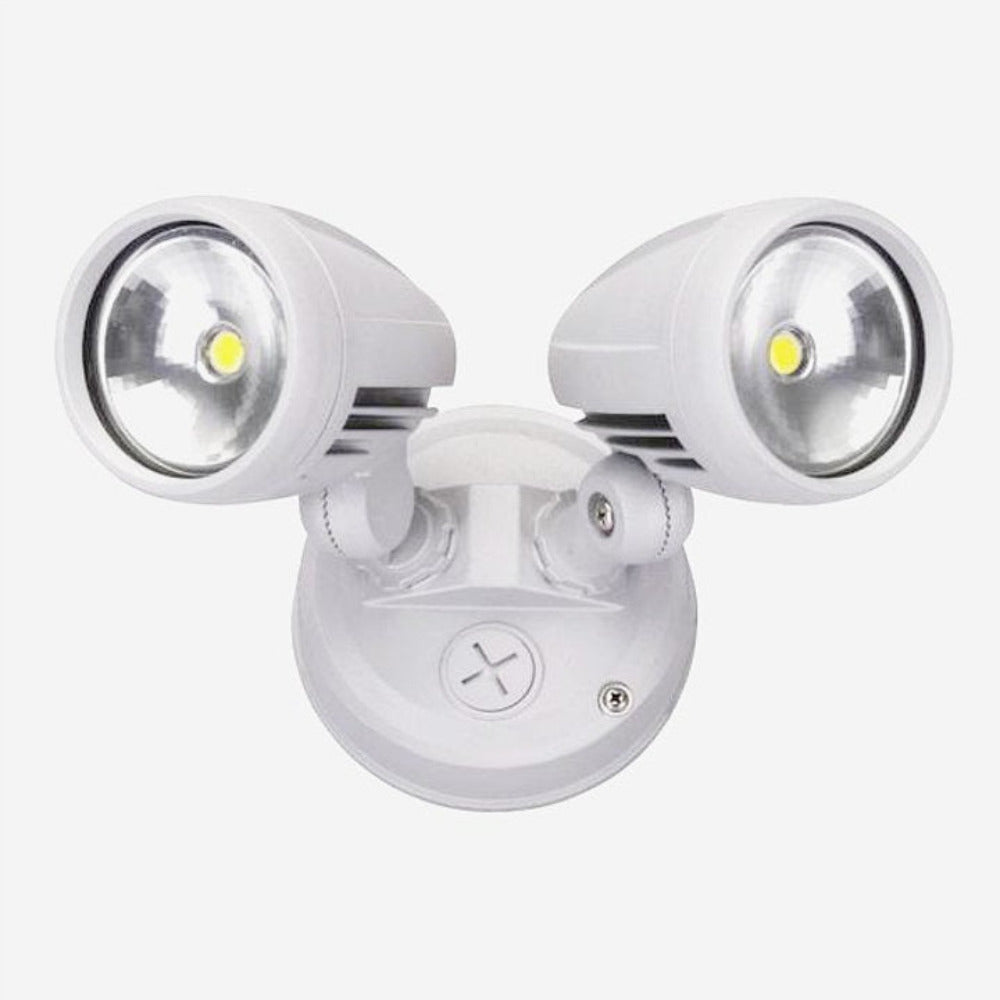 Buy Exterior Spotlights Australia Exterior Spotlight 2 LED White Aluminium IP44 TRI CCT - AC4205/WH/TC