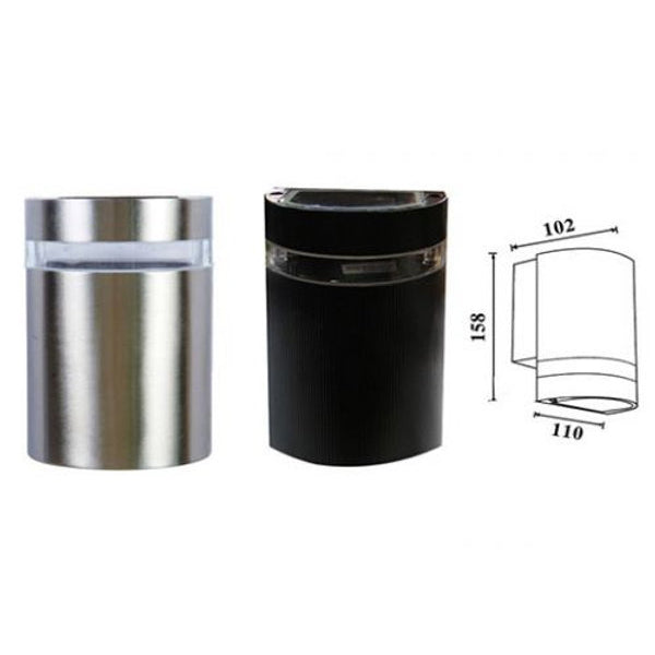 Buy Exterior Wall Lights Australia Curve Exterior Wall Light H158mm 304 Stainless steel - 256