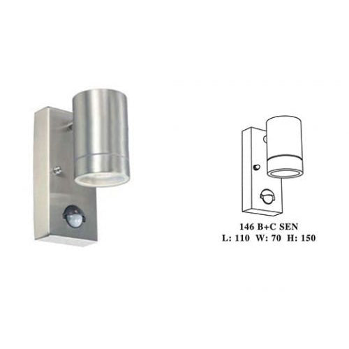 Buy Security Wall Lights Australia Round Security Wall Light 304 Stainless steel - 146 B+C SEN