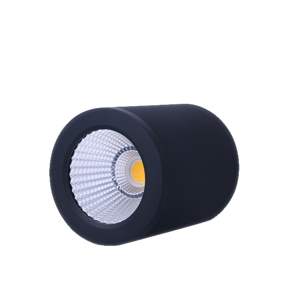 Buy Surface Mounted Downlights Australia Surface Mounted Downlight W90mm Black Aluminium 3 CCT - DL2082/BK/TC