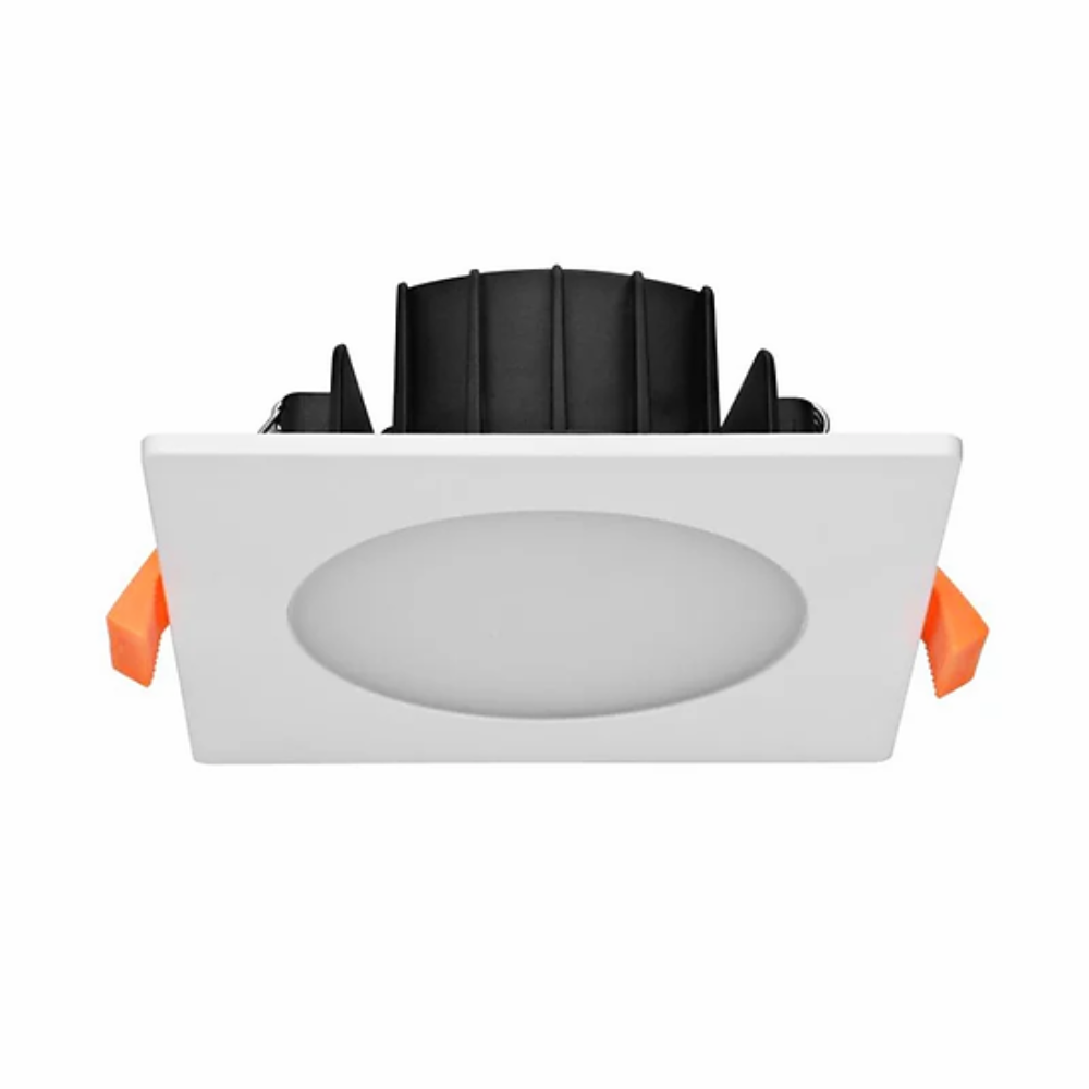 Buy Recessed LED Downlights Australia Square Recessed LED Downlight W110mm White 10W TRI Colour - DL1365/WH/TC