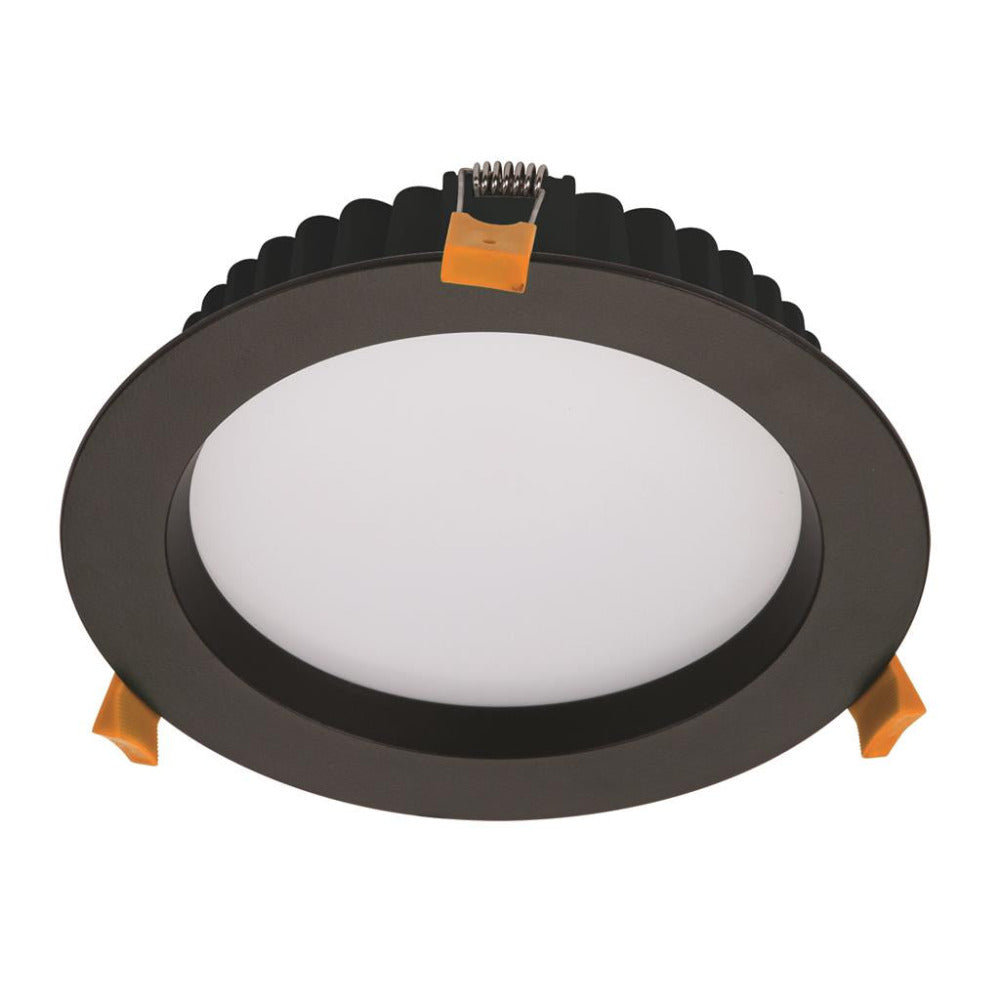 Deco Round Recessed LED Downlight 20W Black Aluminium 3CCT / DALI - 21595