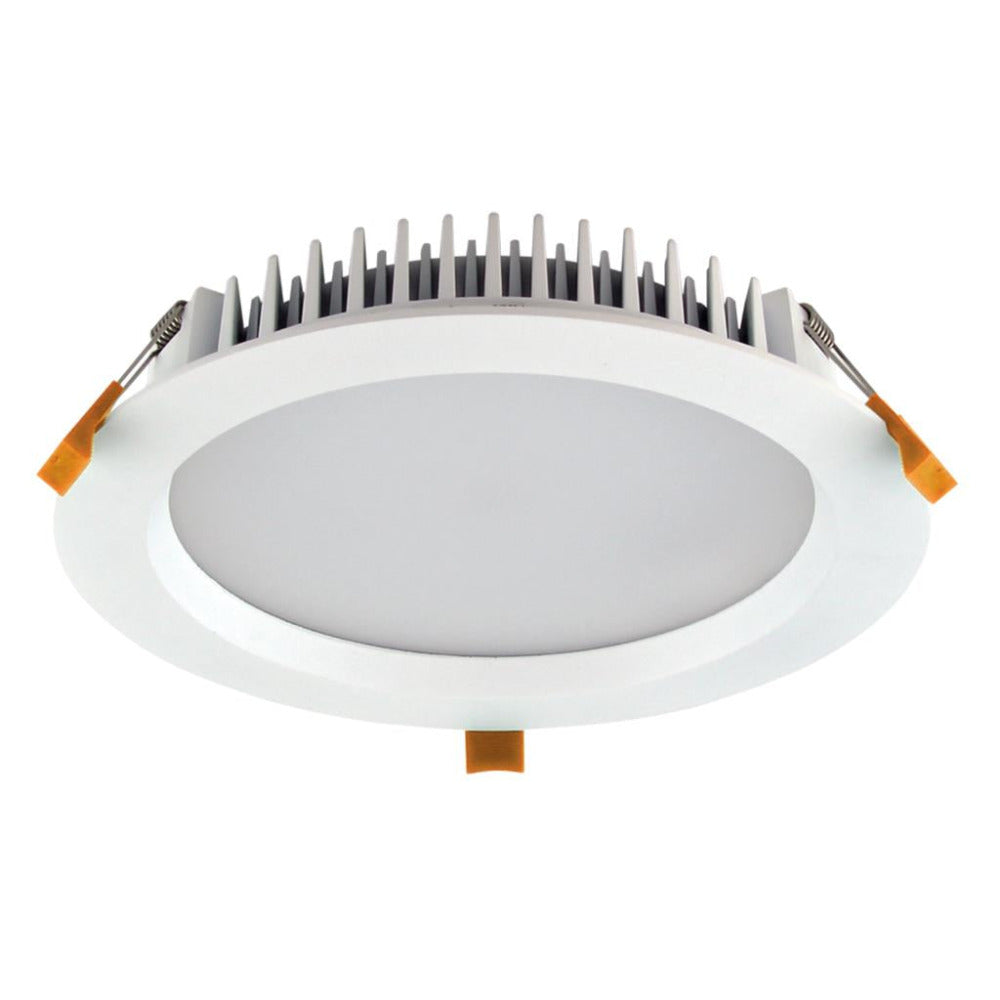 Deco Round Recessed LED Downlight 28W White Aluminium 3CCT / DALI - 21596