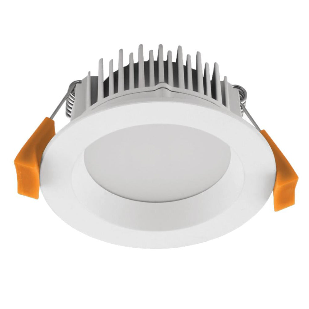 Buy Recessed LED Downlights Australia Deco Round Recessed LED Downlight 8W White Aluminium 3CCT / DALI - 21585
