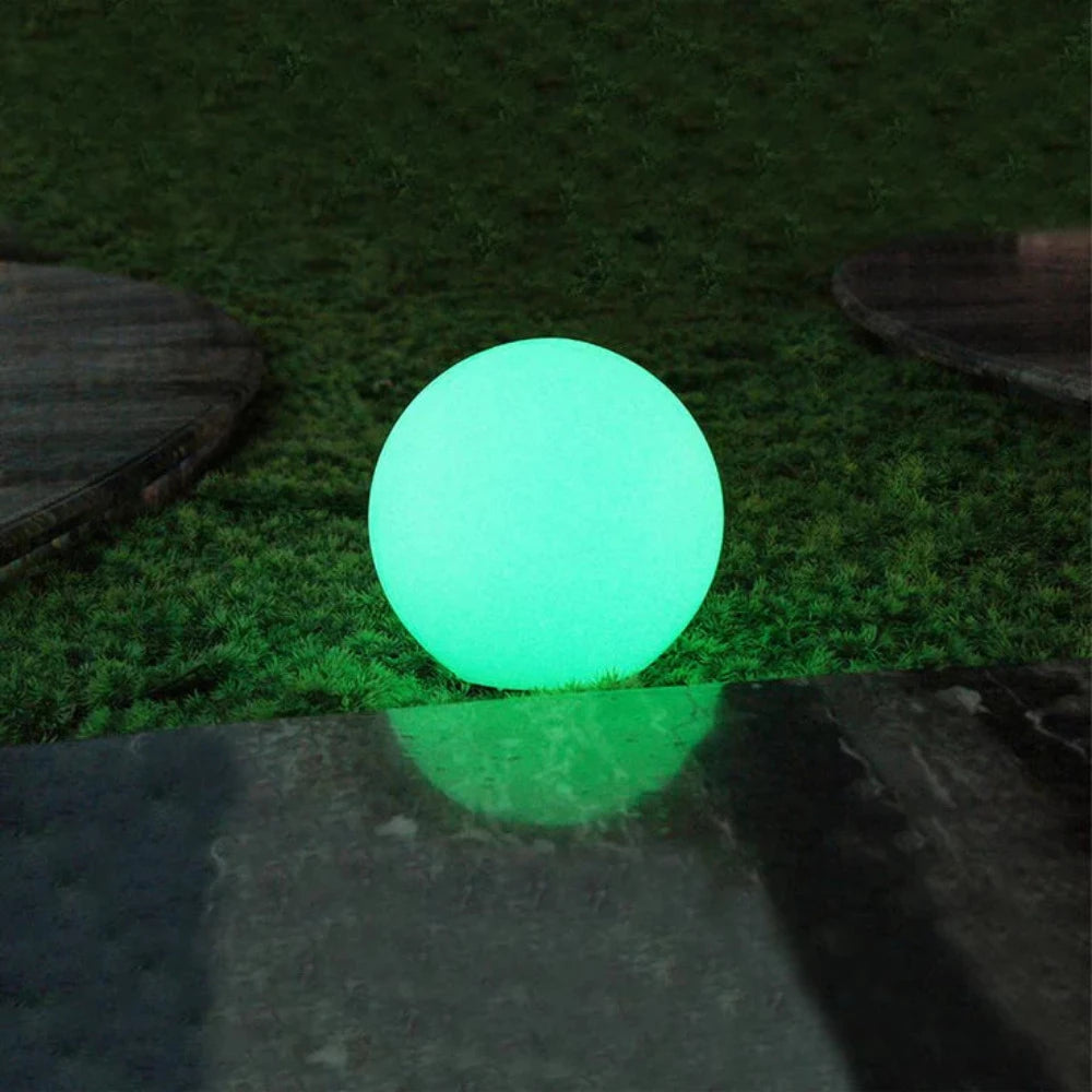 Buy Table Lamps Australia LED Mood Outdoor Portable Ball Light With Sensor White Plastic Battery RGB - LL0502