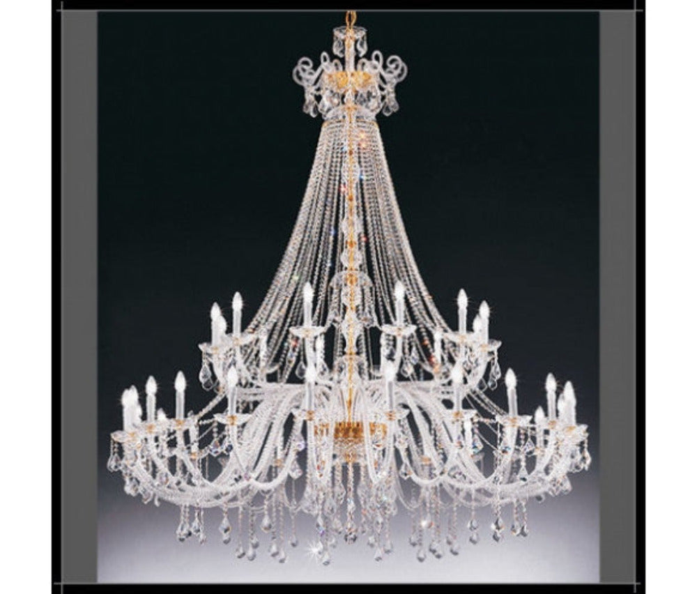 Buy Chandeliers Australia Fiorentino Lighting - DREAM 24 Light Crystal Chandelier Gold