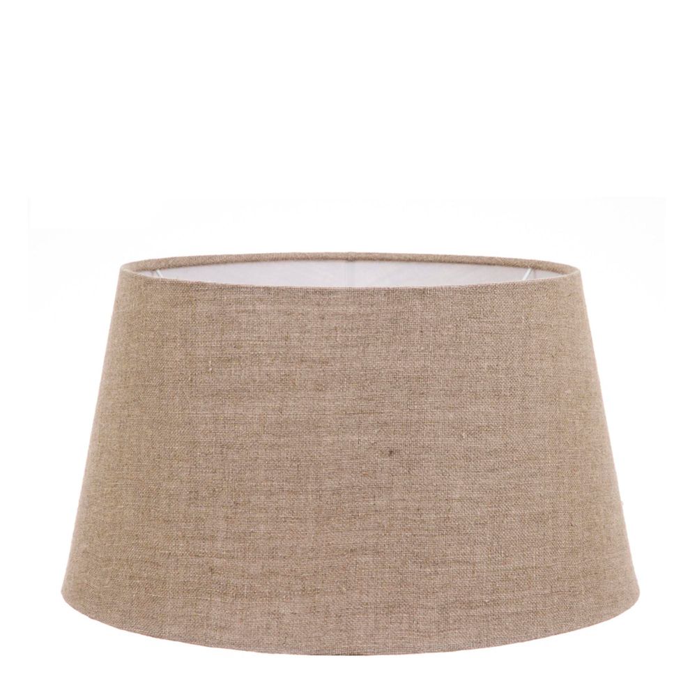 Buy Lamp Shades Australia XL Drum Lamp Shade (18x16x10.5 H) - Light Natural Linen - Linen Lamp Shade - ELSZ1816105LLEU