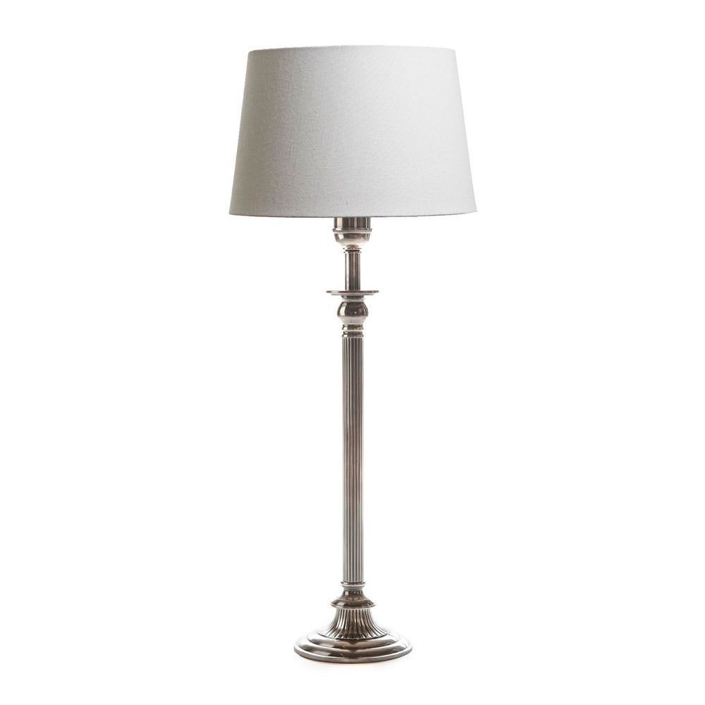 Buy Table Lamps Australia Chelsea 1 Light Table Lamp Base Only Antique Silver - ELPIM50351AS