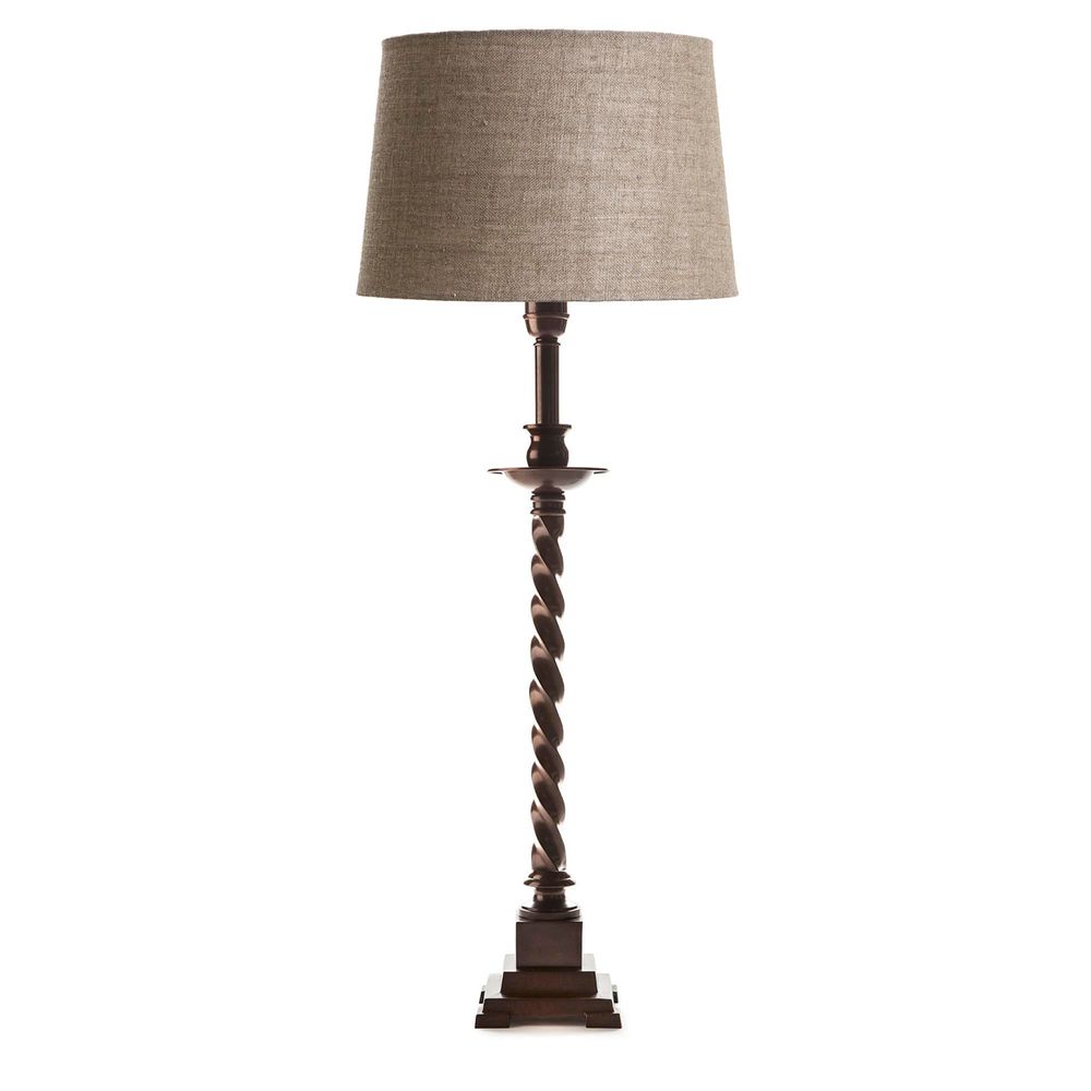 Buy Table Lamps Australia Roxbury Twisted Candlestick Table Lamp Base Only - Bronze, Brass - ELPIM50358ABD