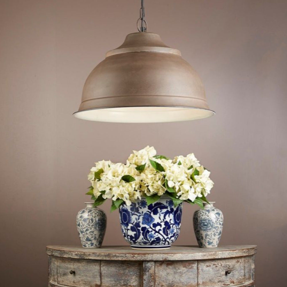 Buy Pendant Lights Australia Brasserie 1 Light Pendant Large Rust - ELANK39900RUST