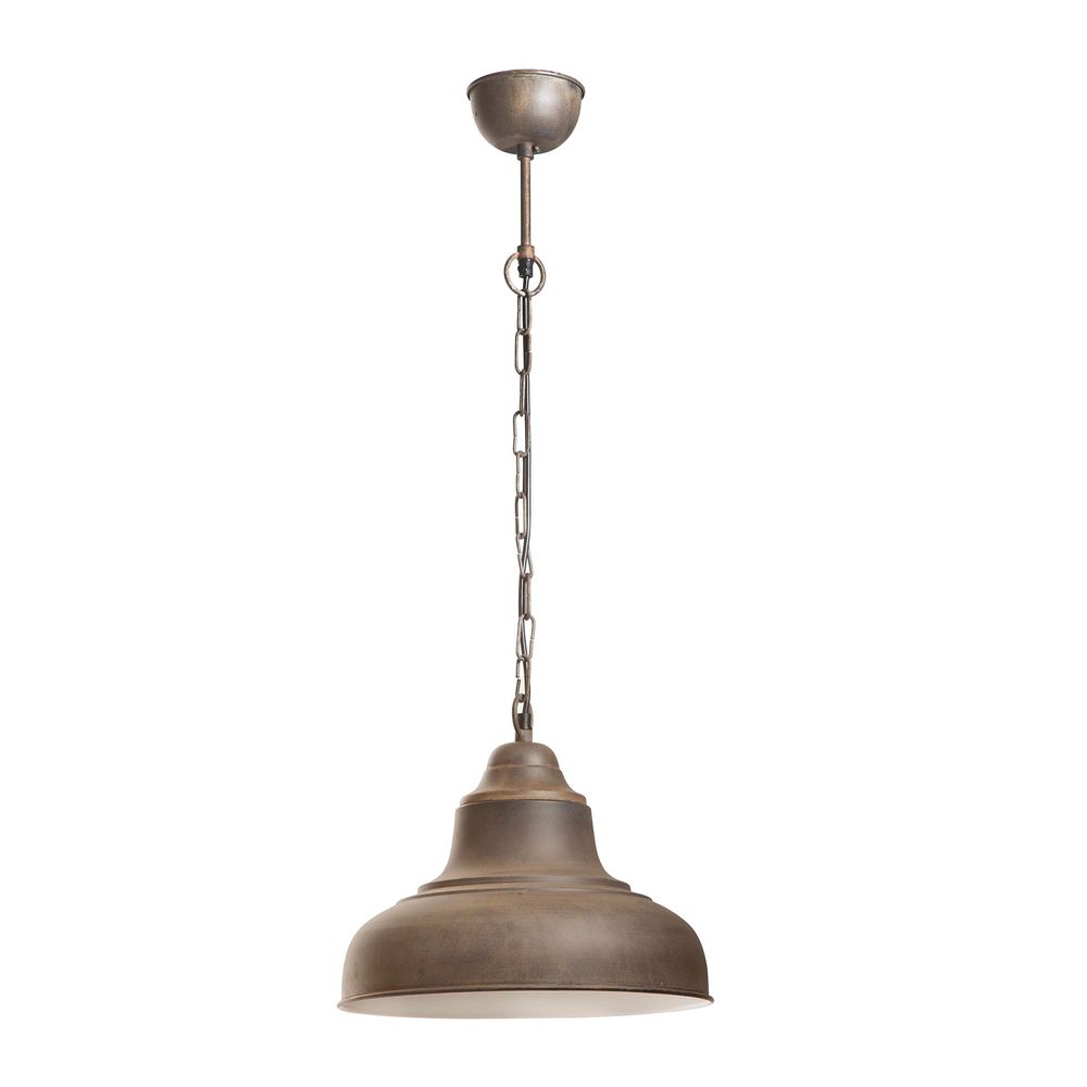 Buy Pendant lights australia - Brasserie 1 Light Pendant Small Rust - ELANK39901RUST