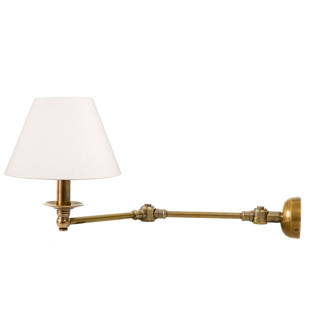 Portland 1 Light 1 Light Swing Arm Sconce Base Brass - ELPIM50764AB