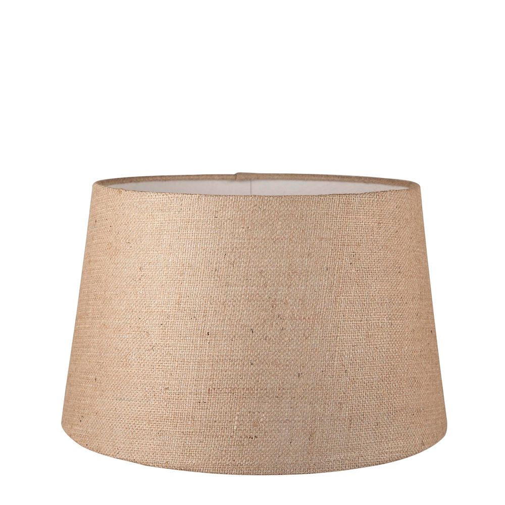 Buy Lamp Shades Australia Large Drum Lamp Shade (16x14x10 H) - Light Natural Linen - Linen Lamp Shade - ELSZ161410LLEU