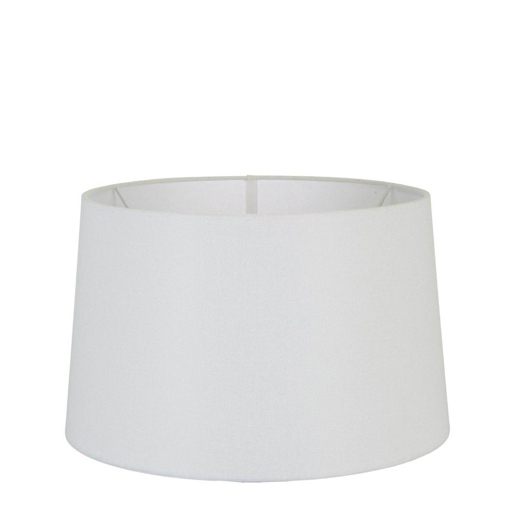 Buy Lamp Shades Australia Large Drum Lamp Shade (16x14x10 H) - Textured Ivory - Linen Lamp Shade - ELSZ161410IVEU