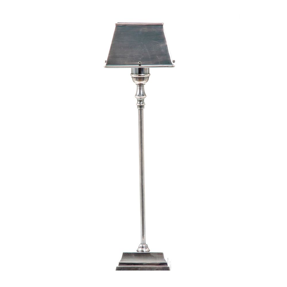 Buy Table Lamps Australia Collin 1 Light Table Lamp with Rectangular Metal Shade Antique Silver - ELPIM70517AS