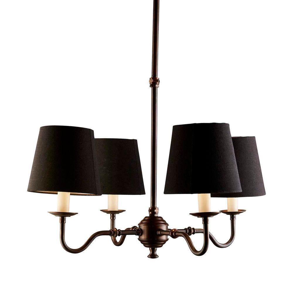 Buy Chandeliers Australia Milton Chandelier 4 Lights Bronze Brass - ELPIM51117ABD