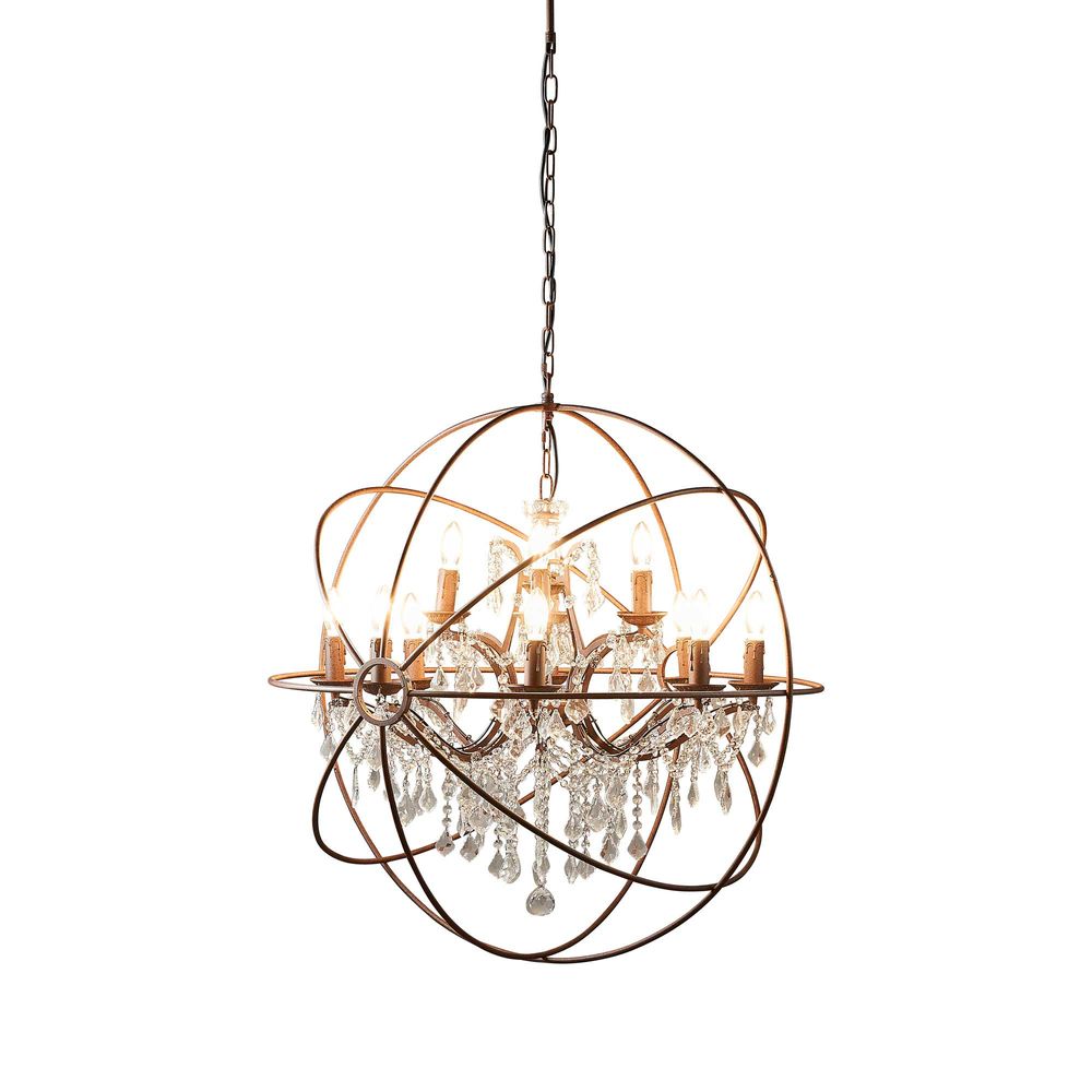 Sundance 12 Light Chandelier Large Rust - ELZR600284OR