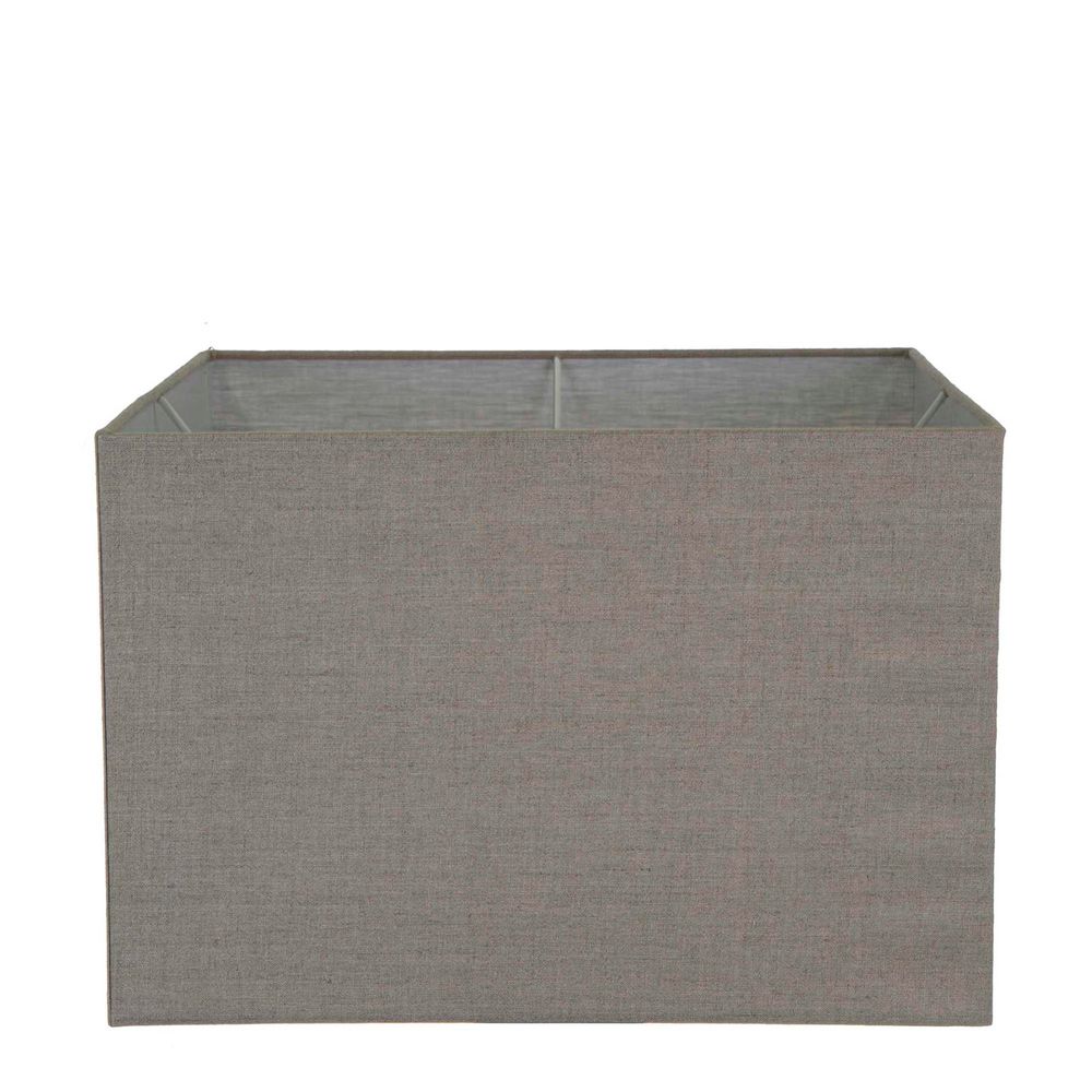 Buy Lamp Shades Australia XL Rectangle Lamp Shade (18x8x10 H) - Light Natural Linen - Linen Lamp Shade - ELSZRECT18LLEU