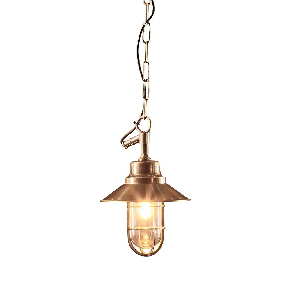 Buy Pendant lights australia - Rutherford Outdoor 1 Light Pendant Brass - ELPIM51277AB