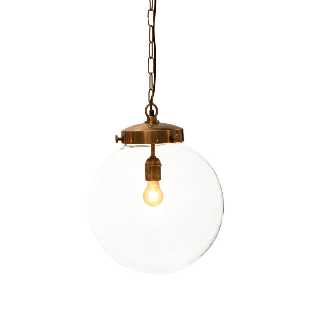 Buy Pendant lights australia - Celeste Large 1 Light Pendant Antique Brass - ELPIM58159AB